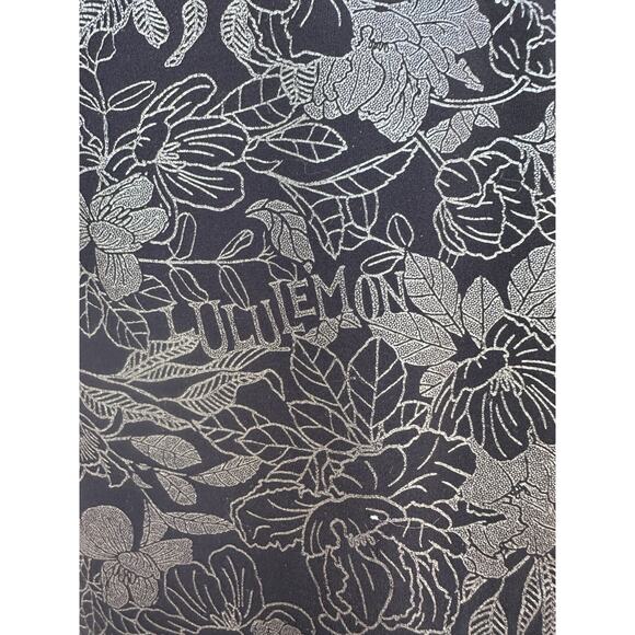 Lululemon Wunder Train Tight 25” Foil Size 8 Logo Flourish Black Iridescent Foil - Picture 13 of 15